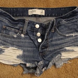 NWOT Abercrombie jean shorts size 2